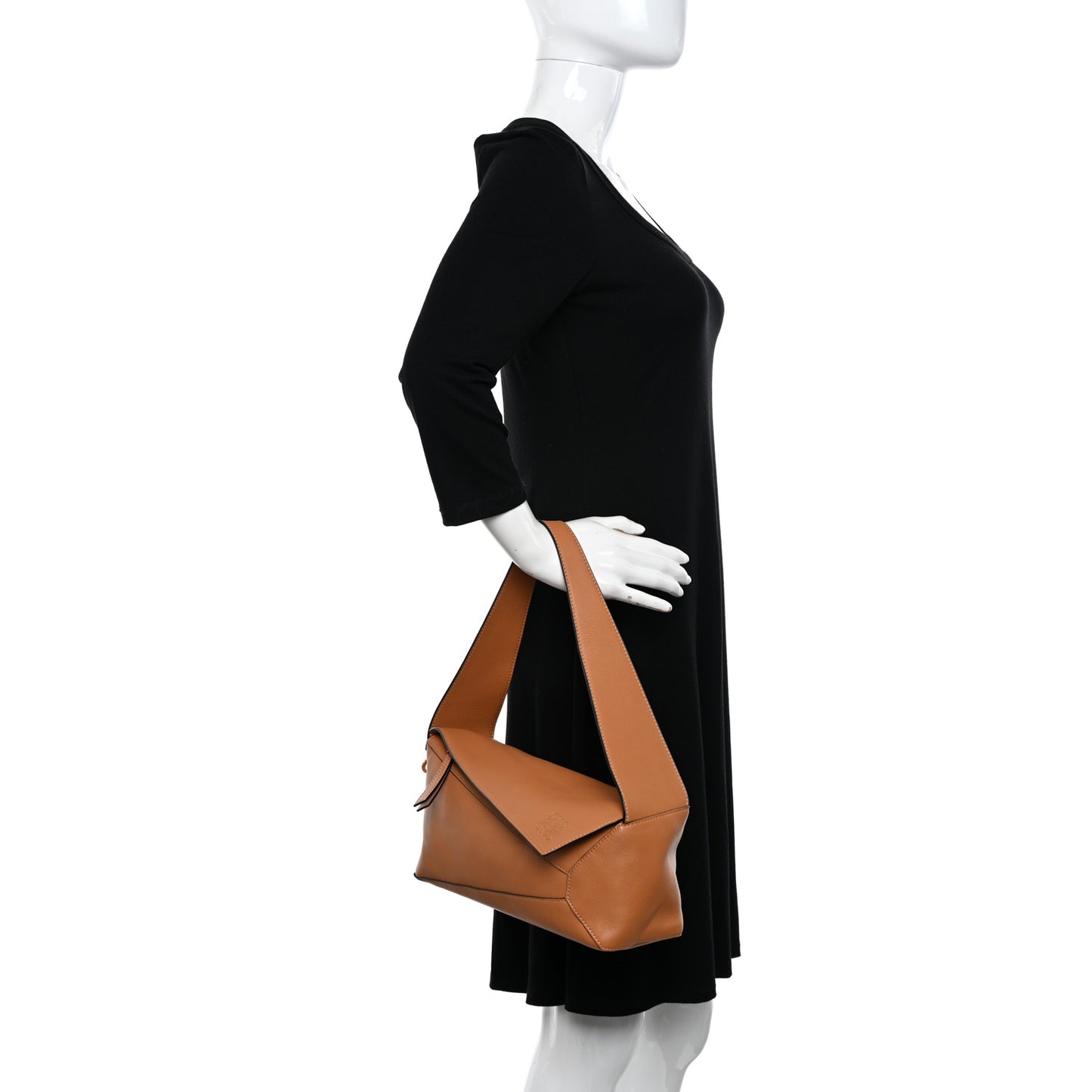 Calfskin Puzzle Hobo Tan