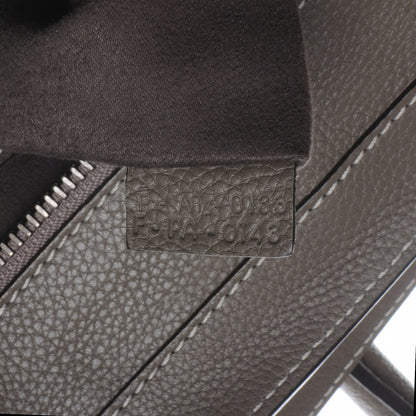 Celine Drummed Calfskin Mini Luggage Bag Souris 7 of 9