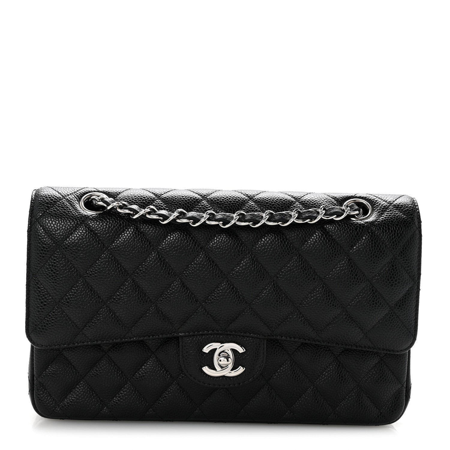 Chanel Caviar Quilted Medium Double Flap Black 1 of 11