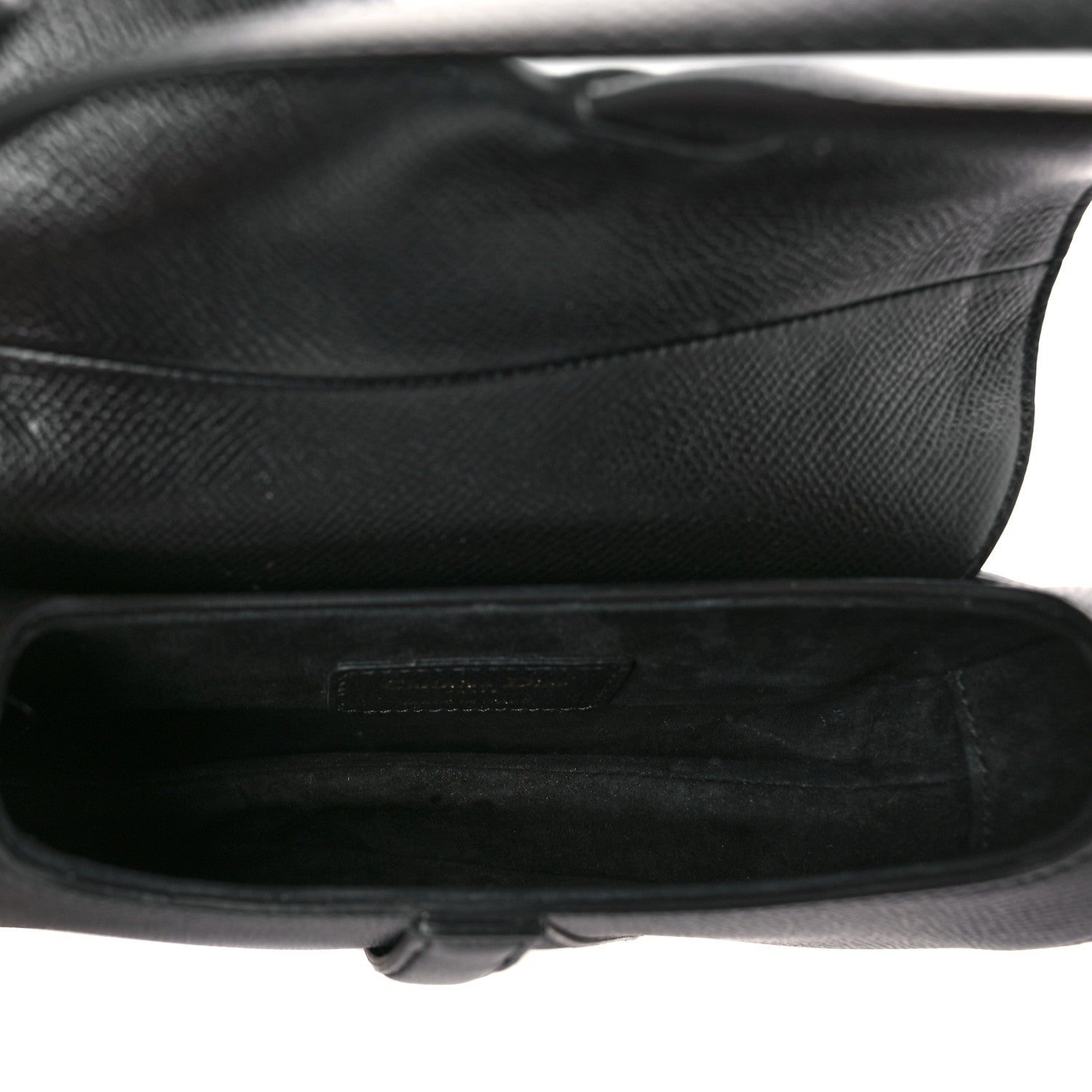 Christian Dior Calfskin Mini Saddle Bag Black 5 of 9