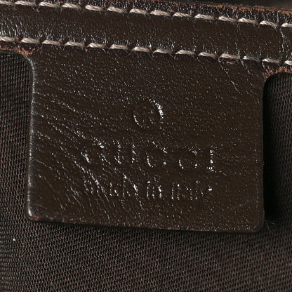 Gucci GG Plus Monogram Selleria Calfskin Medium Messenger Bag Beige Ebony Cocoa Dark Chocolate 6 of 11