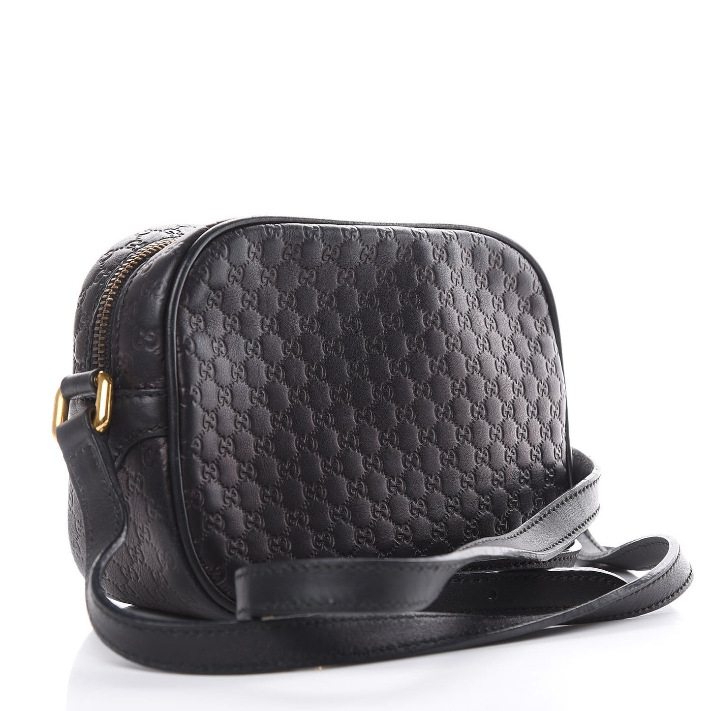 Microguccissima Sunshine Disco Crossbody Bag Black