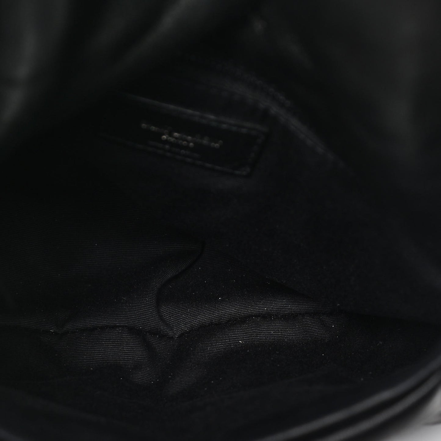 Lambskin Quilted Small Loulou Puffer Monogram Chain Satchel Black