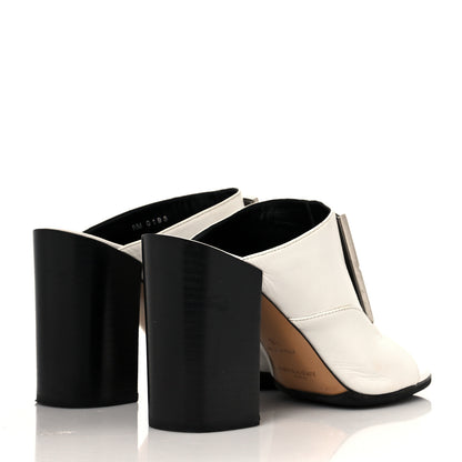 Givenchy Grained Goatskin 4G Logo Mules 38 White 4 of 11