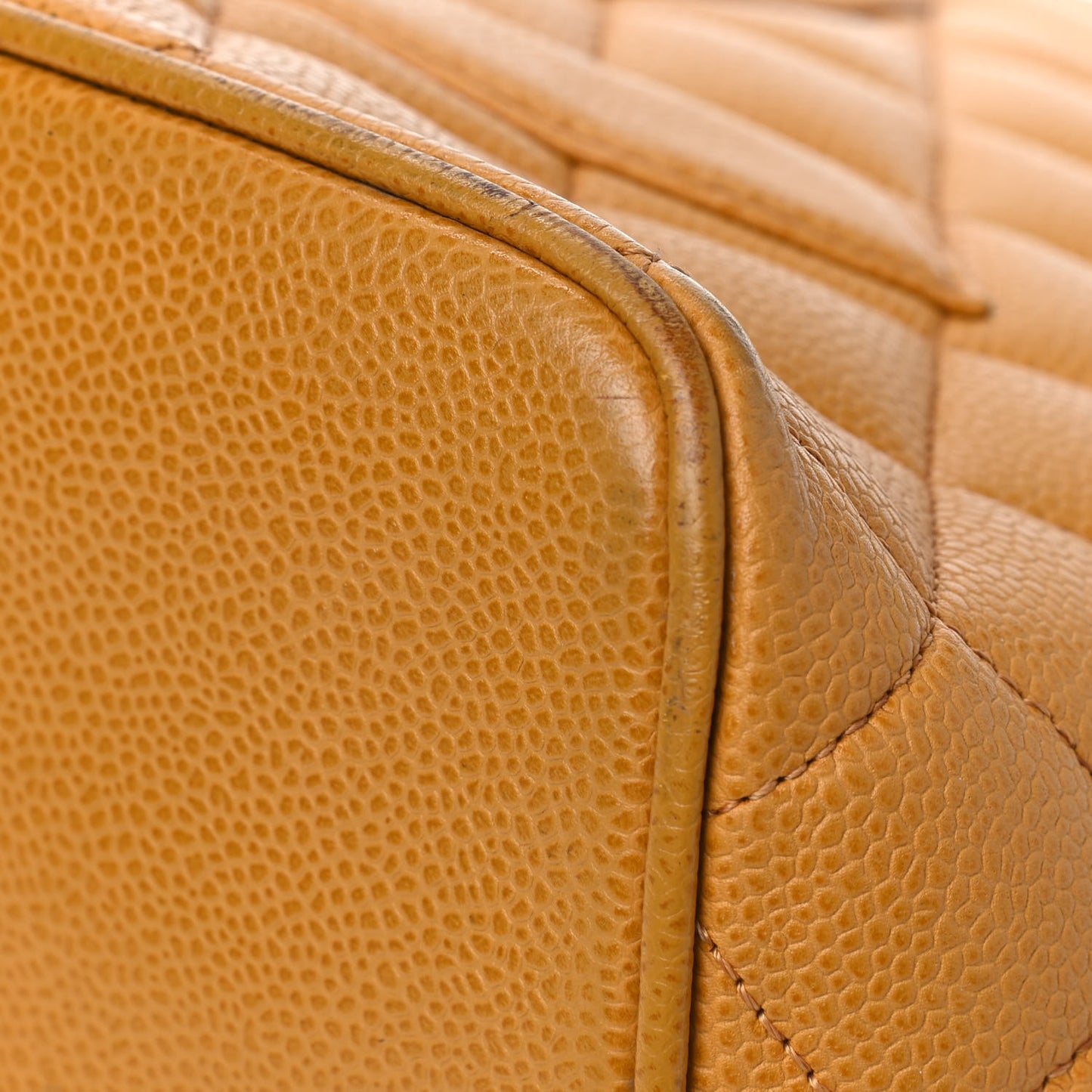Caviar Quilted Medallion Tote Beige