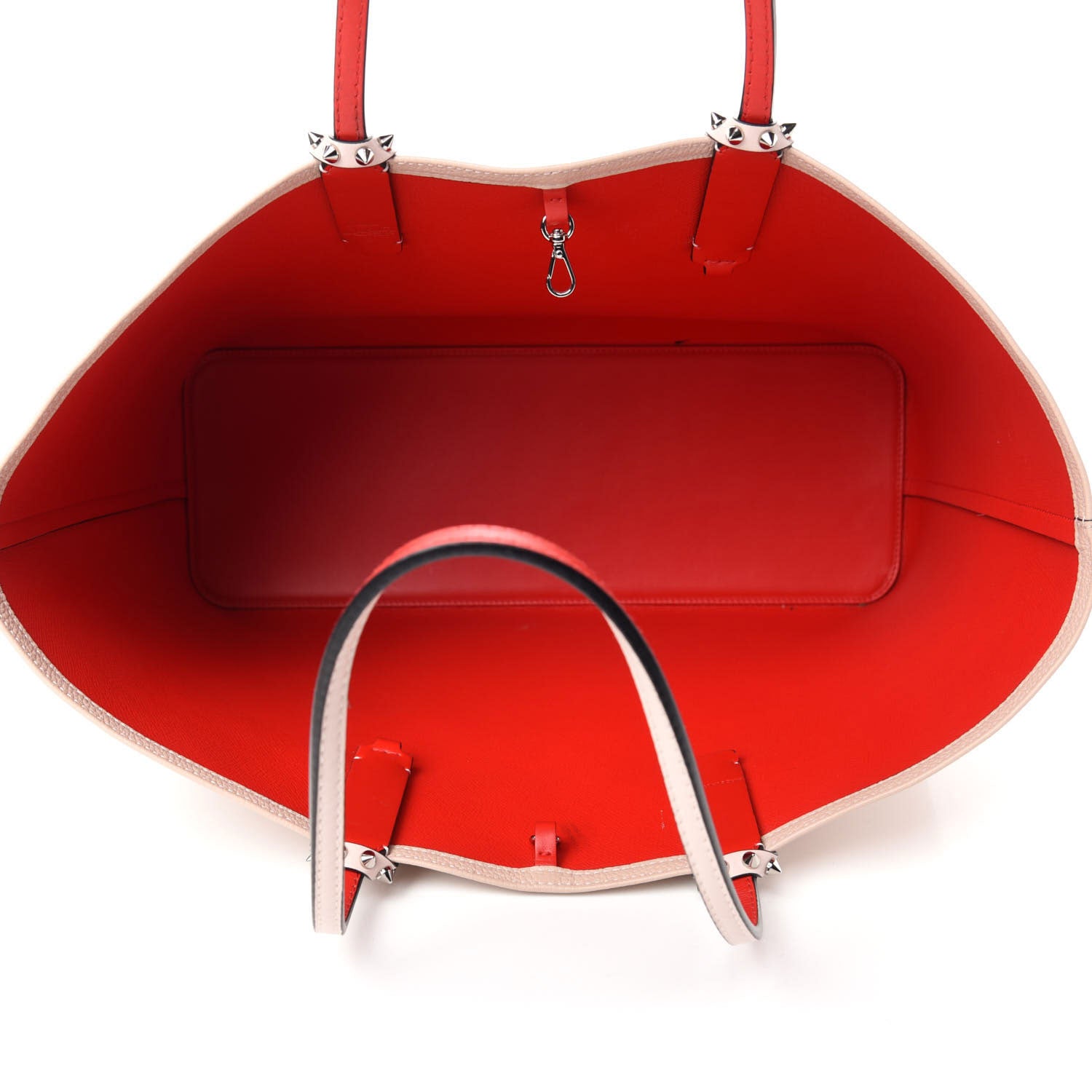 Christian Louboutin Calfskin Spikes East West Cabata Tote Ballerina 5 of 16