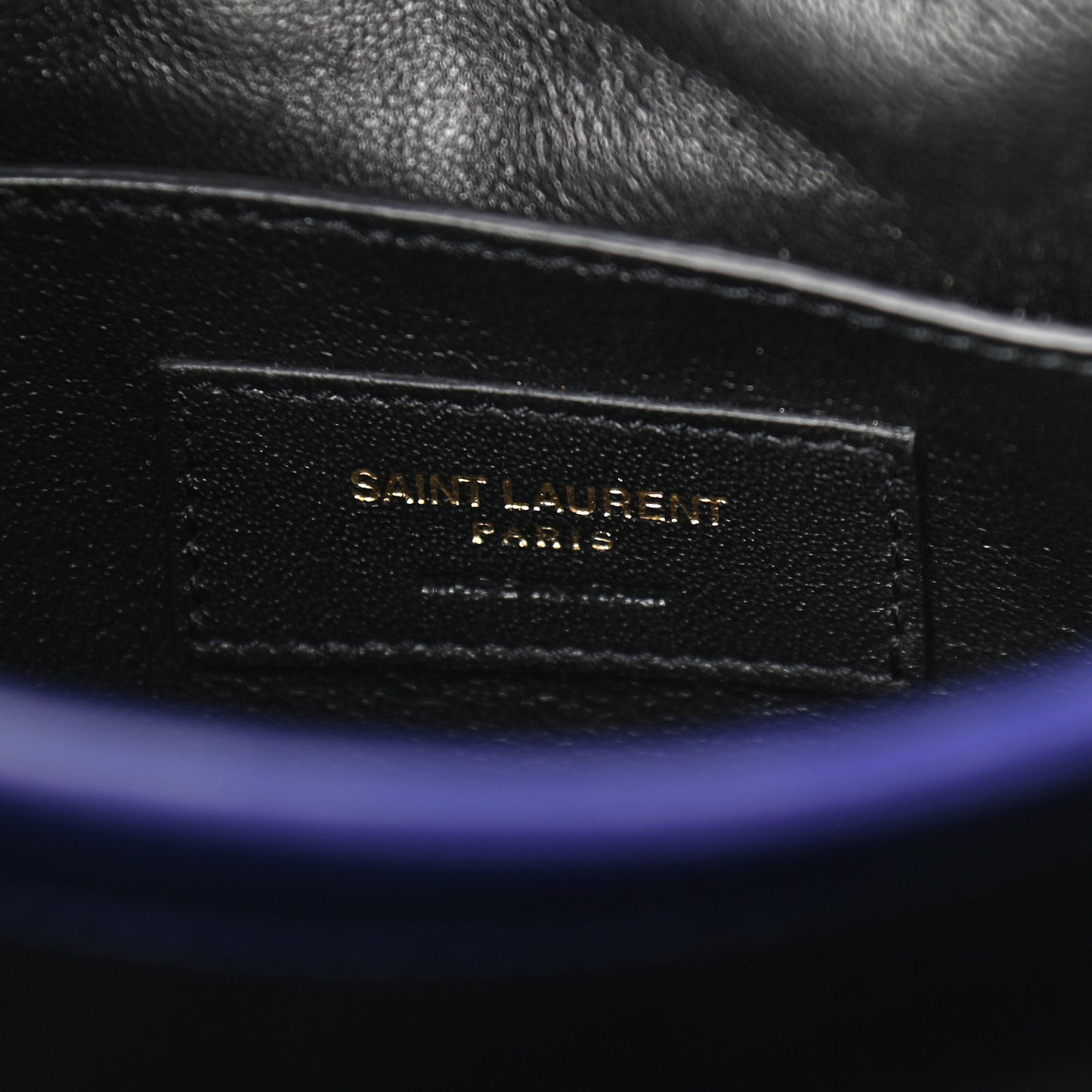 Calfskin Sao Shoulder Bag Saphir