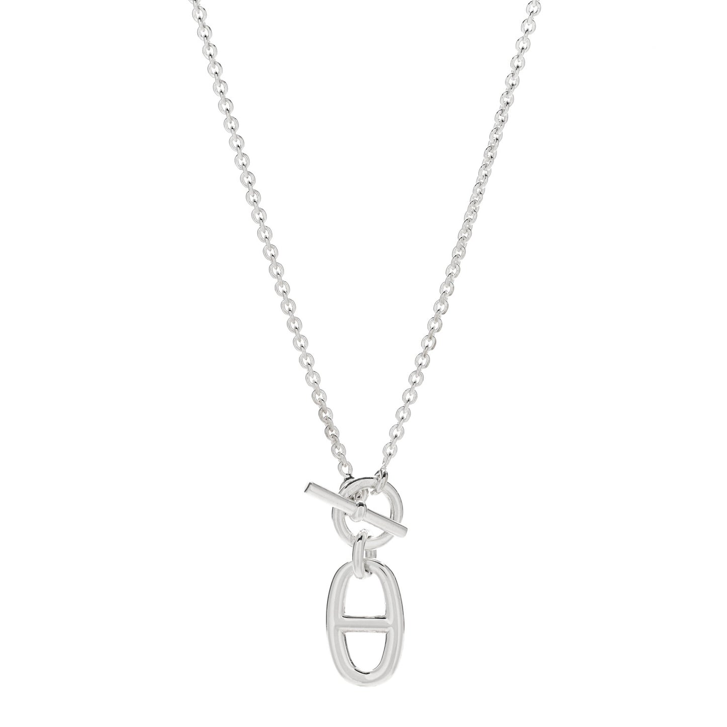 Sterling Silver Amulette Chaine d'Ancre Necklace