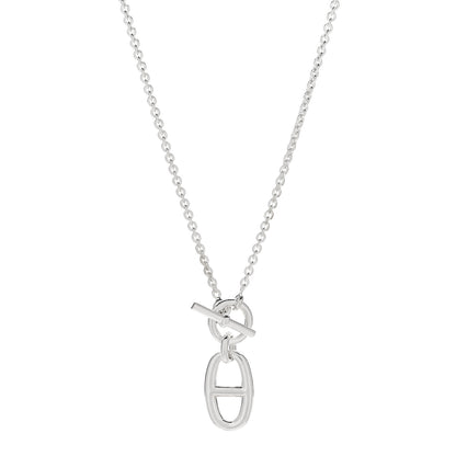Hermes Sterling Silver Amulette Chaine d'Ancre Necklace 1 of 6