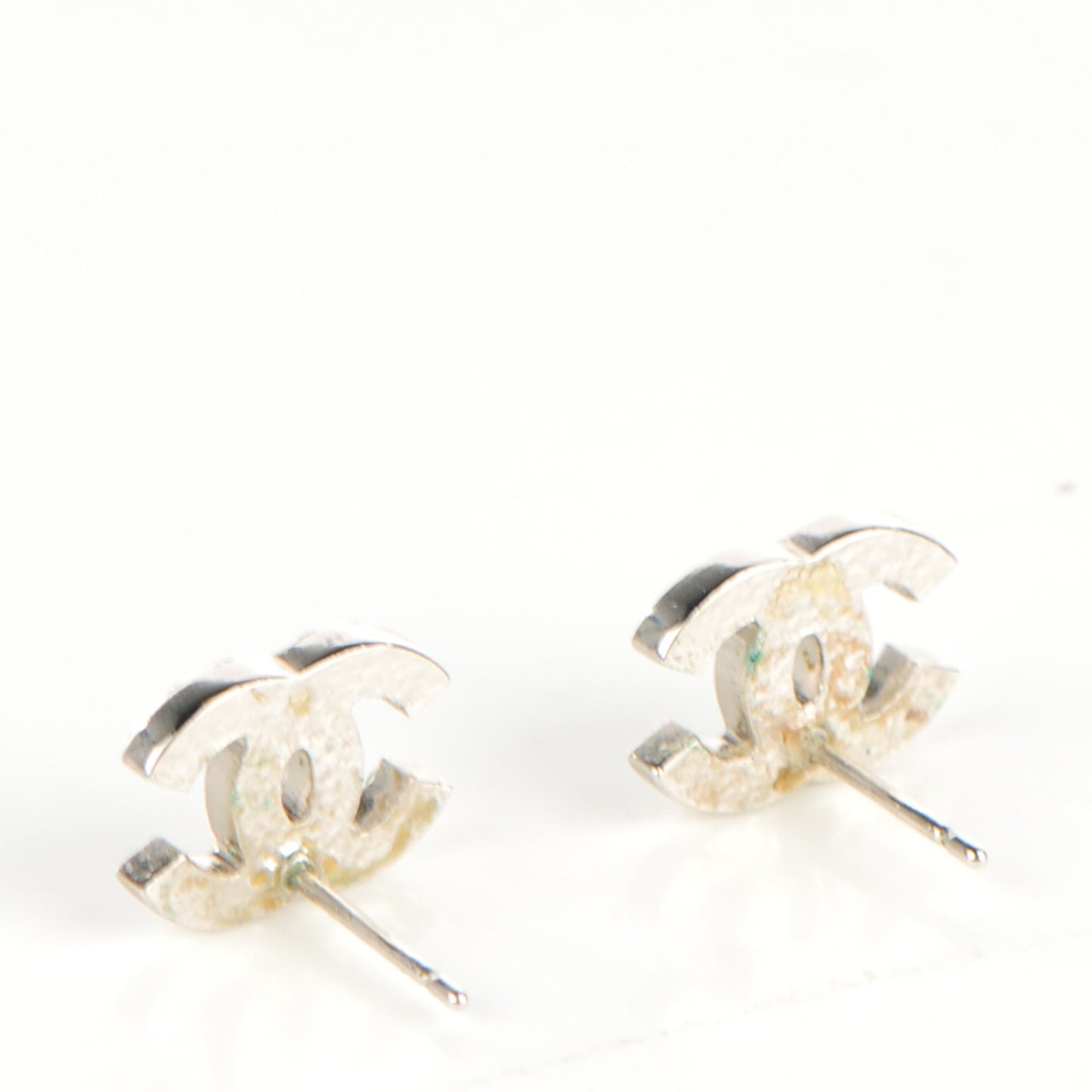 Crystal Timeless CC Earrings Silver