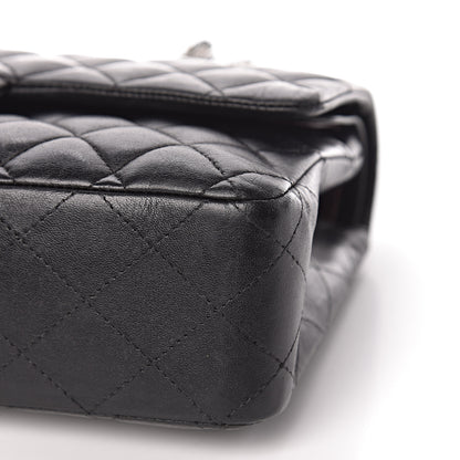 Chanel Lambskin Quilted Medium Double Flap Black 16 of 18