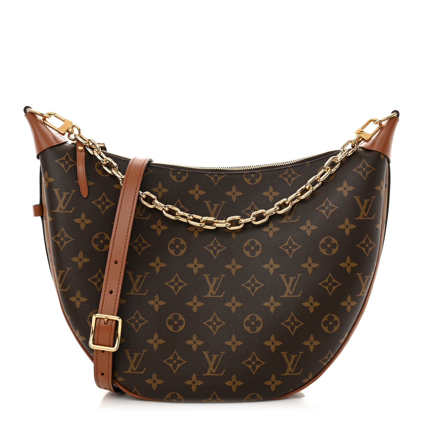 Reverse Monogram Loop Hobo