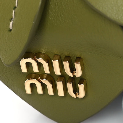 Miu Miu Calfskin Trick Bag Charm Ivy Green Lake Blue 3 of 3