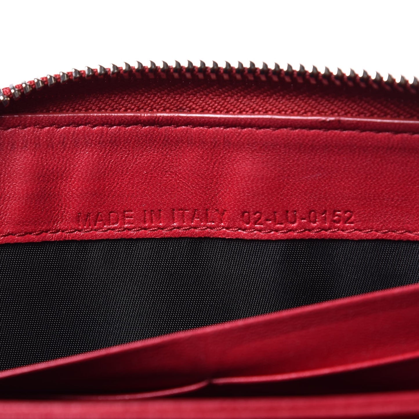 Lambskin Cannage Voyageur Wallet Red
