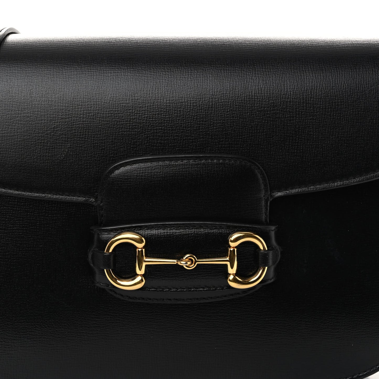 Azalea Calfskin Horsebit 1955 Shoulder Bag Black