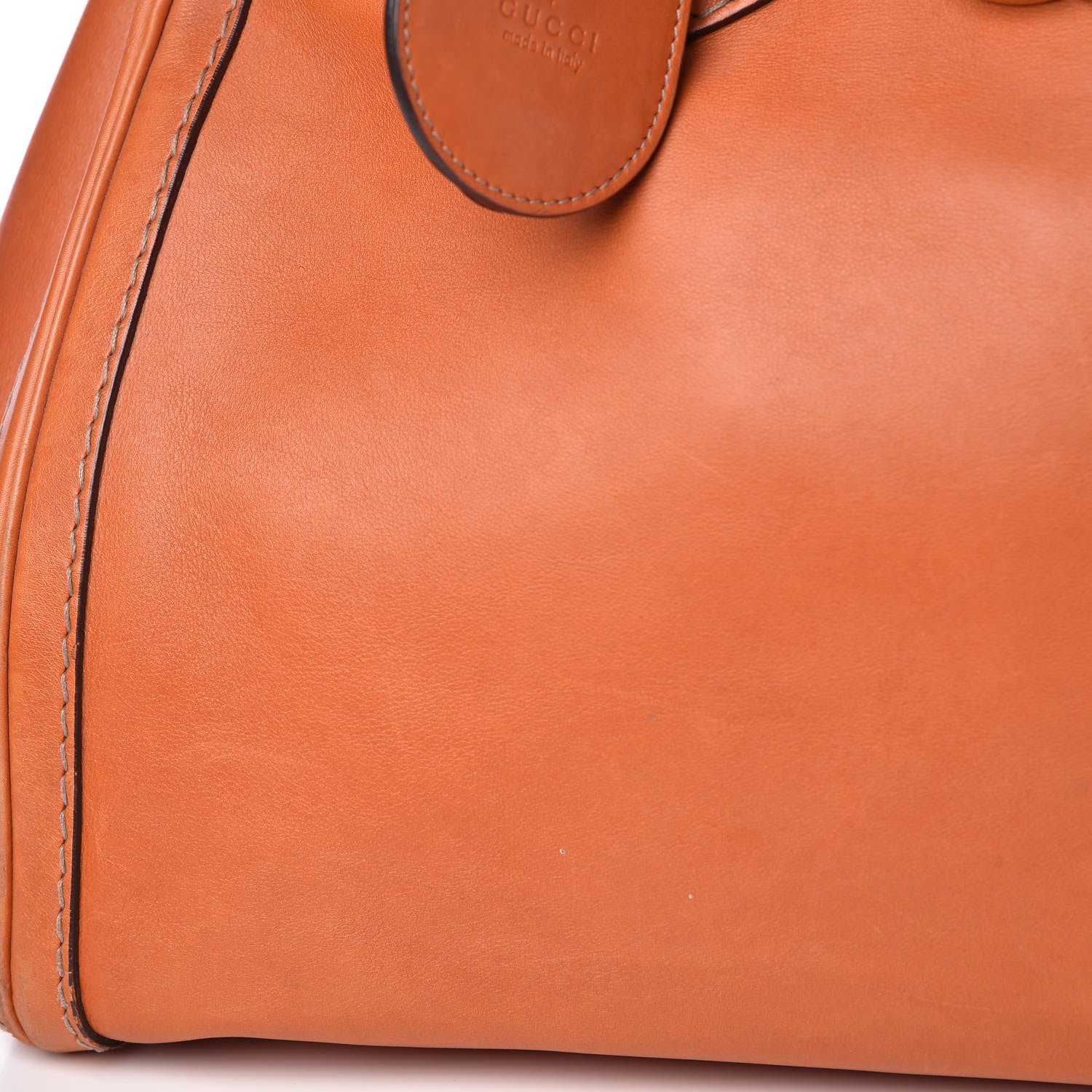 Gucci Calfskin Large GG Running Tote Orange 18 of 19