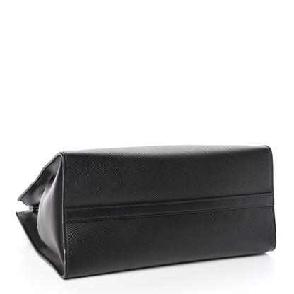 Prada Saffiano Cuir Calfskin Large Monochrome Top Handle Tote Black 4 of 10