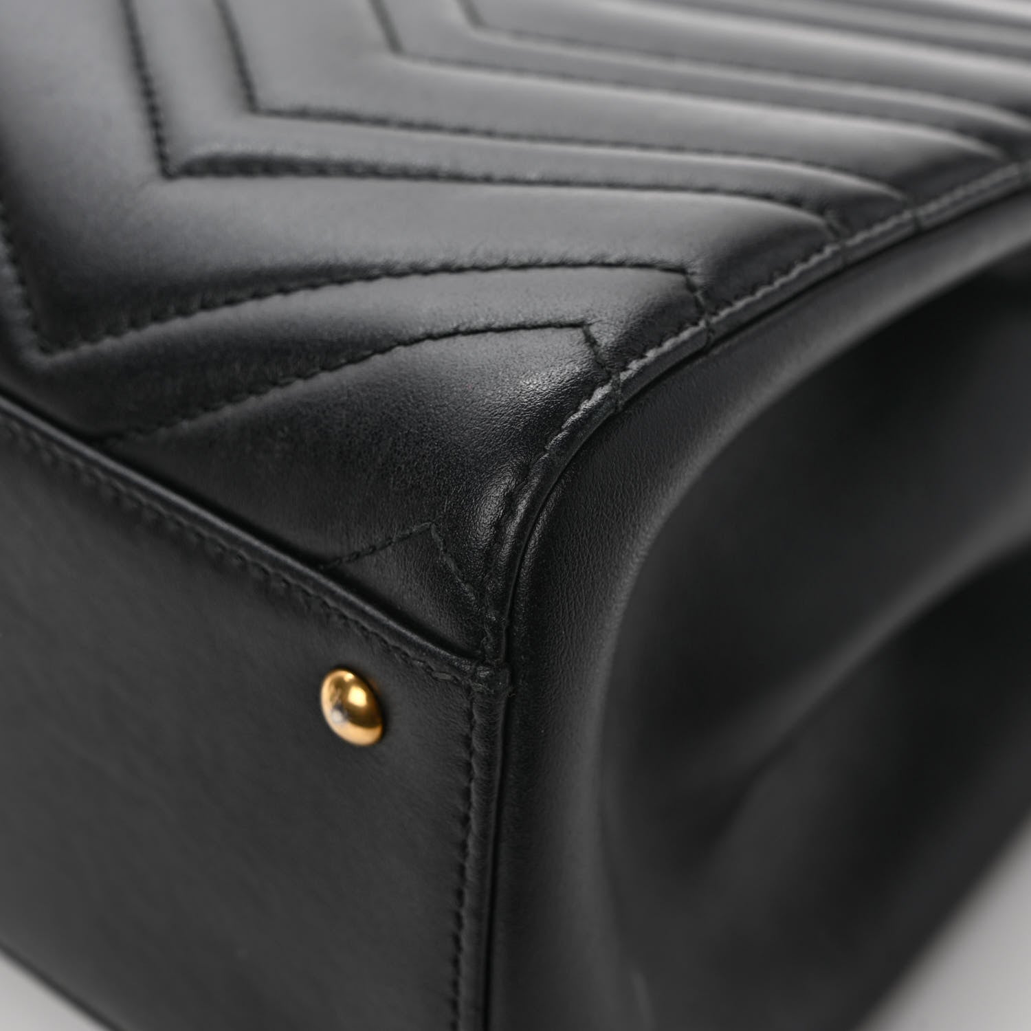 Gucci Calfskin Matelasse Small GG Marmont Tote Black 11 of 11