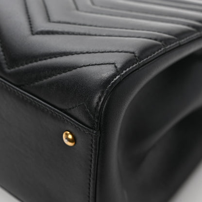 Gucci Calfskin Matelasse Small GG Marmont Tote Black 11 of 11