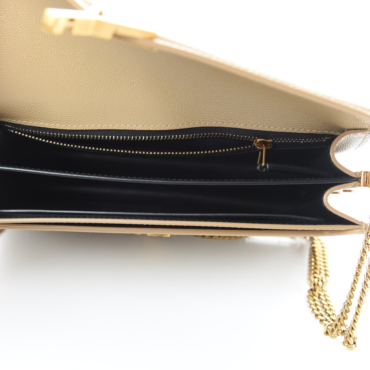 Grain De Poudre Monogram Cassandra Clasp Bag Latte