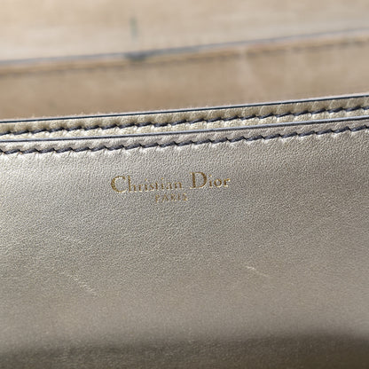 Christian Dior Metallic Smooth Calfskin Dio(r)evolution Flap Bag Gold 6 of 14