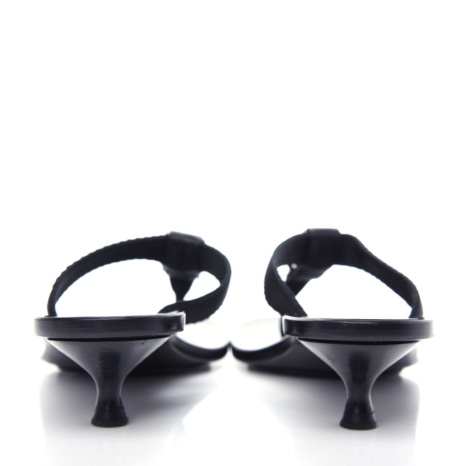 Gucci Nylon GG Reins Thong Sandals 37 Black 7 of 10