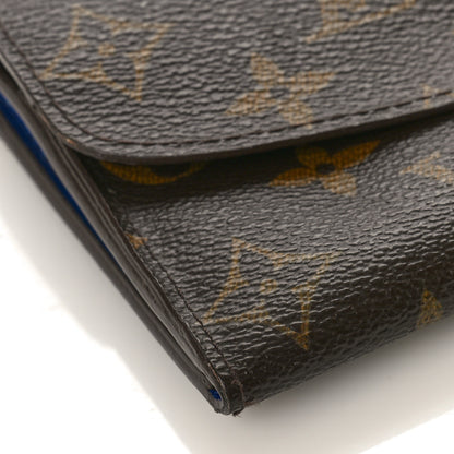 Louis Vuitton Monogram Emilie Wallet Blue 7 of 9