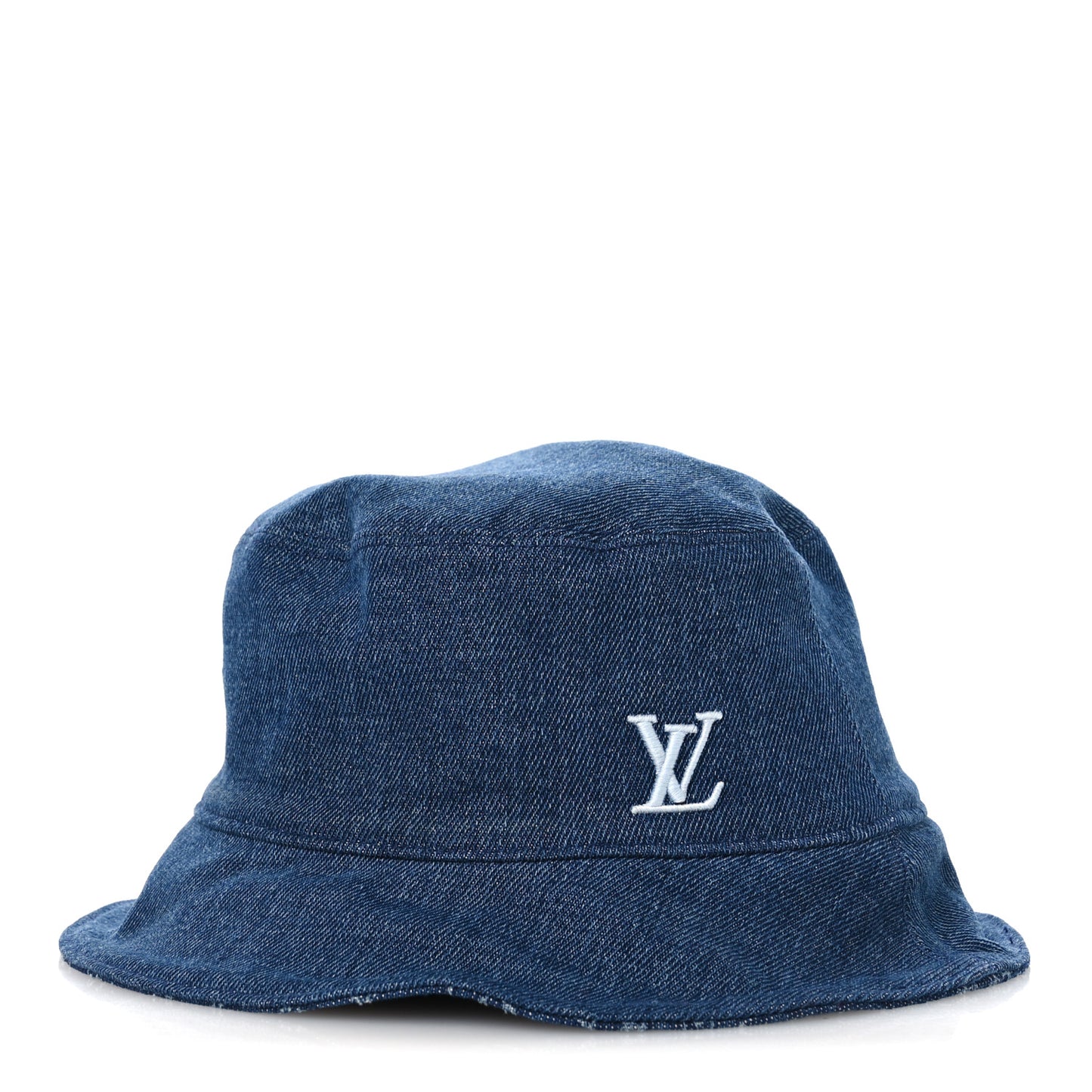 Monogram Denim Reversible Everyday Bucket Hat M Blue