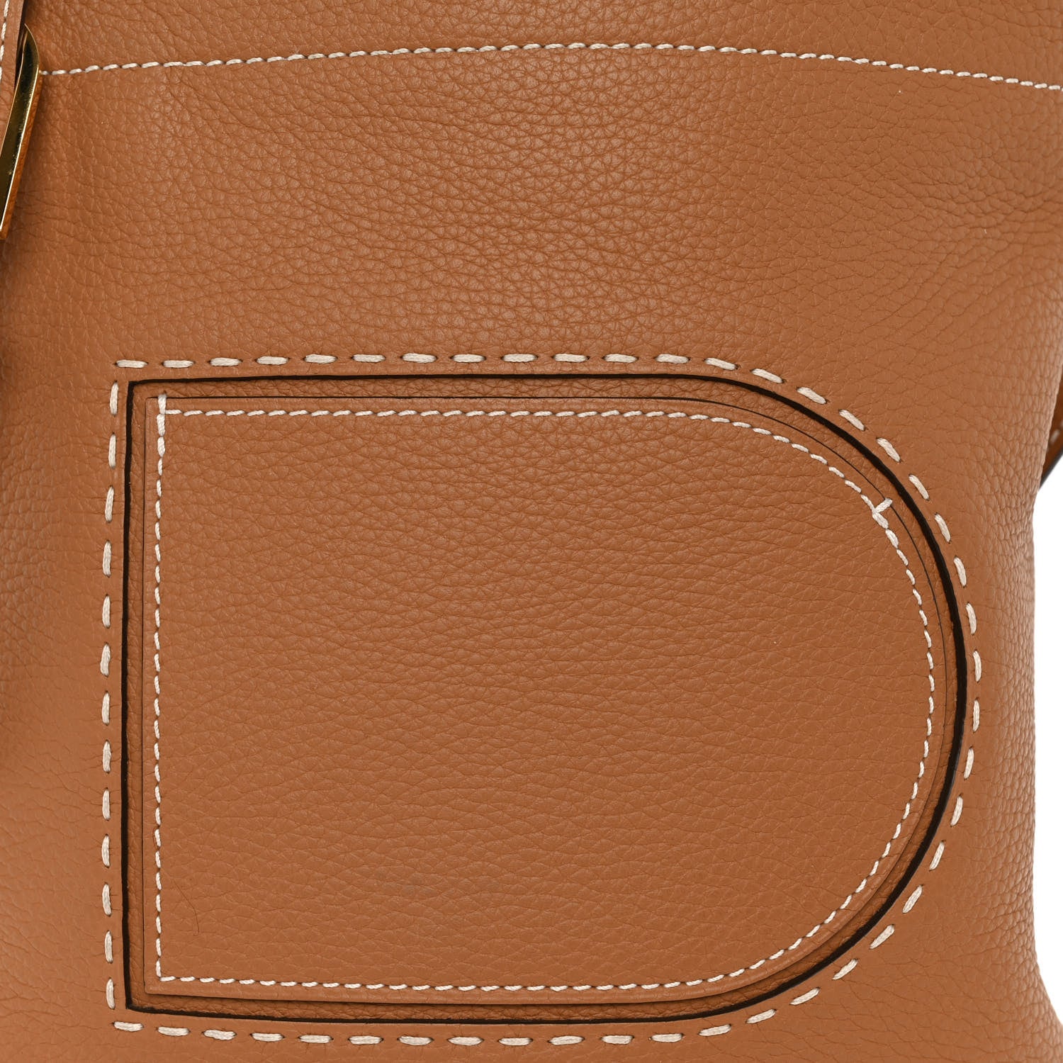Delvaux Taurillon Pin Daily Surpique Bucket Vegetal Ivory 12 of 19