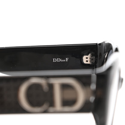 Christian Dior Acetate DDiorF Cat Eye Sunglasses Black 6 of 10