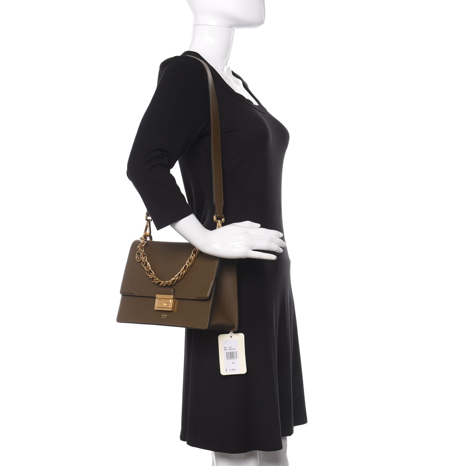 Fendi Vitello Grace Matte F is Fendi Kan U Shoulder Bag Wood 3 of 9