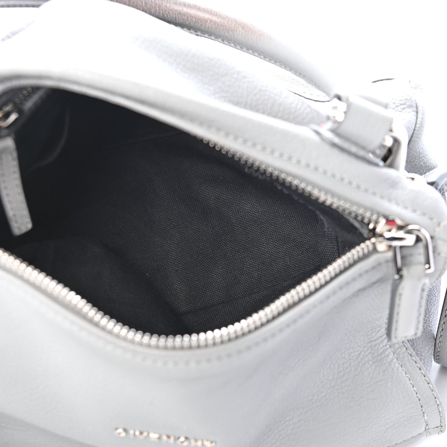Sugar Goatskin Small Pandora Pearl Grey
