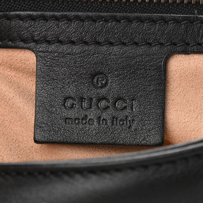 Gucci Calfskin Matelasse Medium GG Marmont Shoulder Bag Black 6 of 10