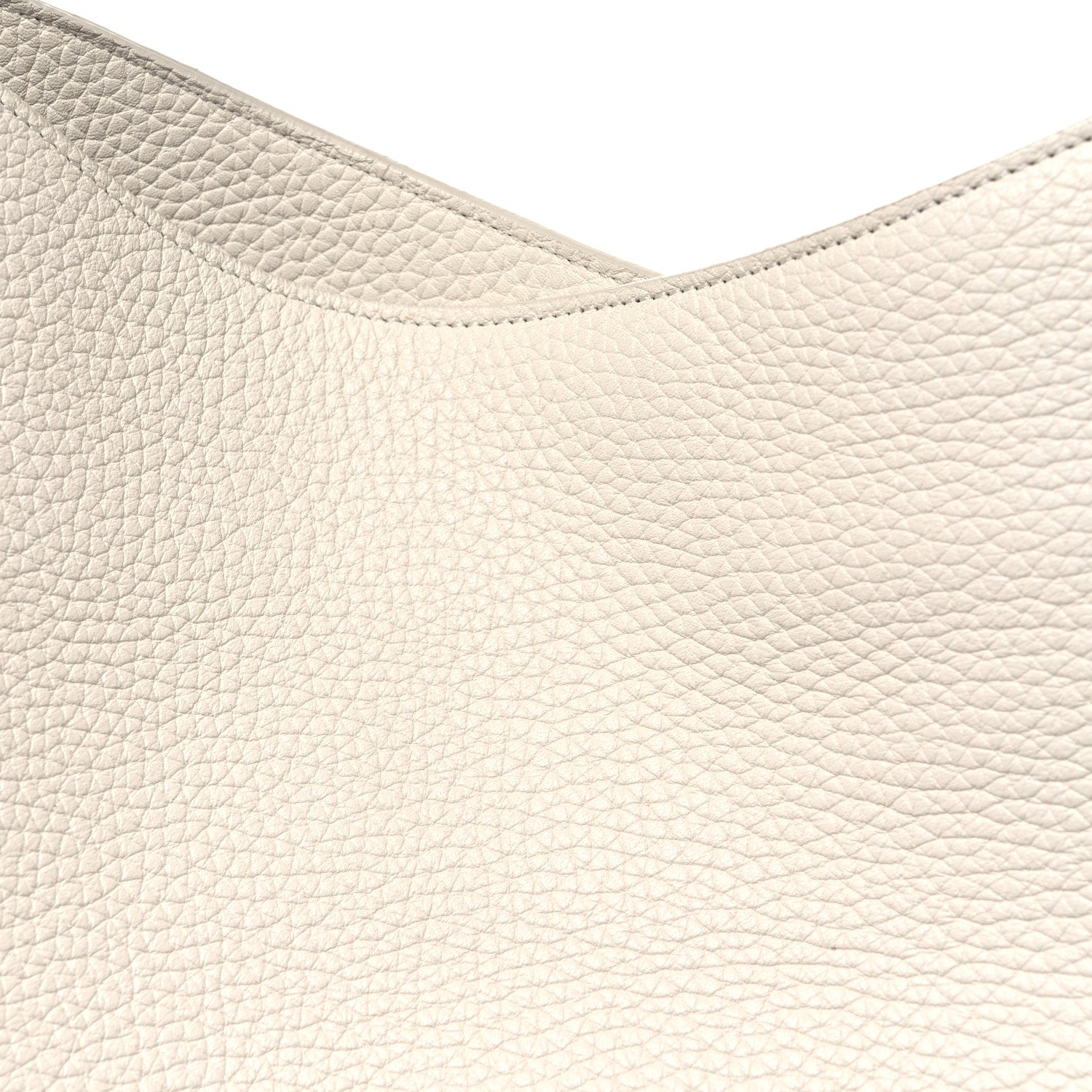 Tom Ford Pebbled Calfskin Large Alix Padlock Zip Hobo Bag Chalk 6 of 9