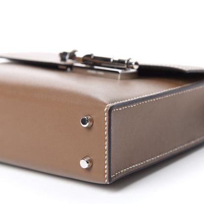Hermes Tadelakt Mini Verrou Chaine Bag Etoupe 7 of 11