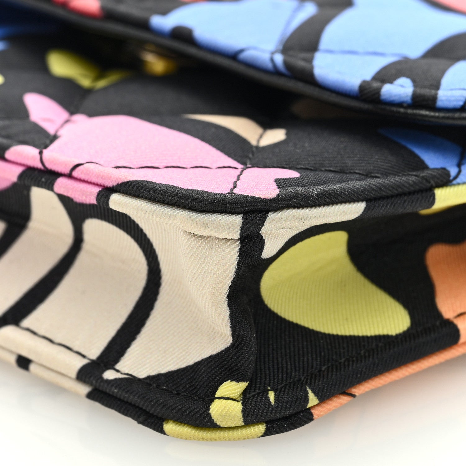 Chanel Canvas Printed CC Mini Clutch With Chain Multicolor 11 of 11