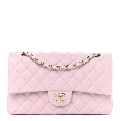 Chanel Caviar Quilted Medium Double Flap Light Pink 1 of 4