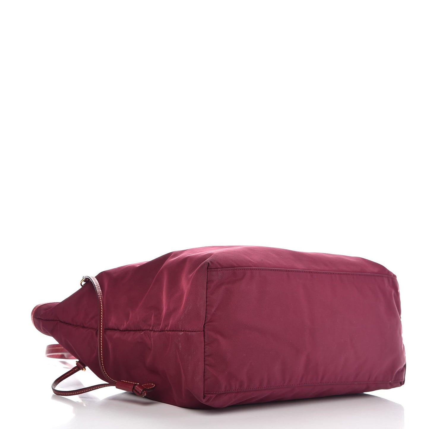 Tessuto Nylon Saffiano Tote Wine