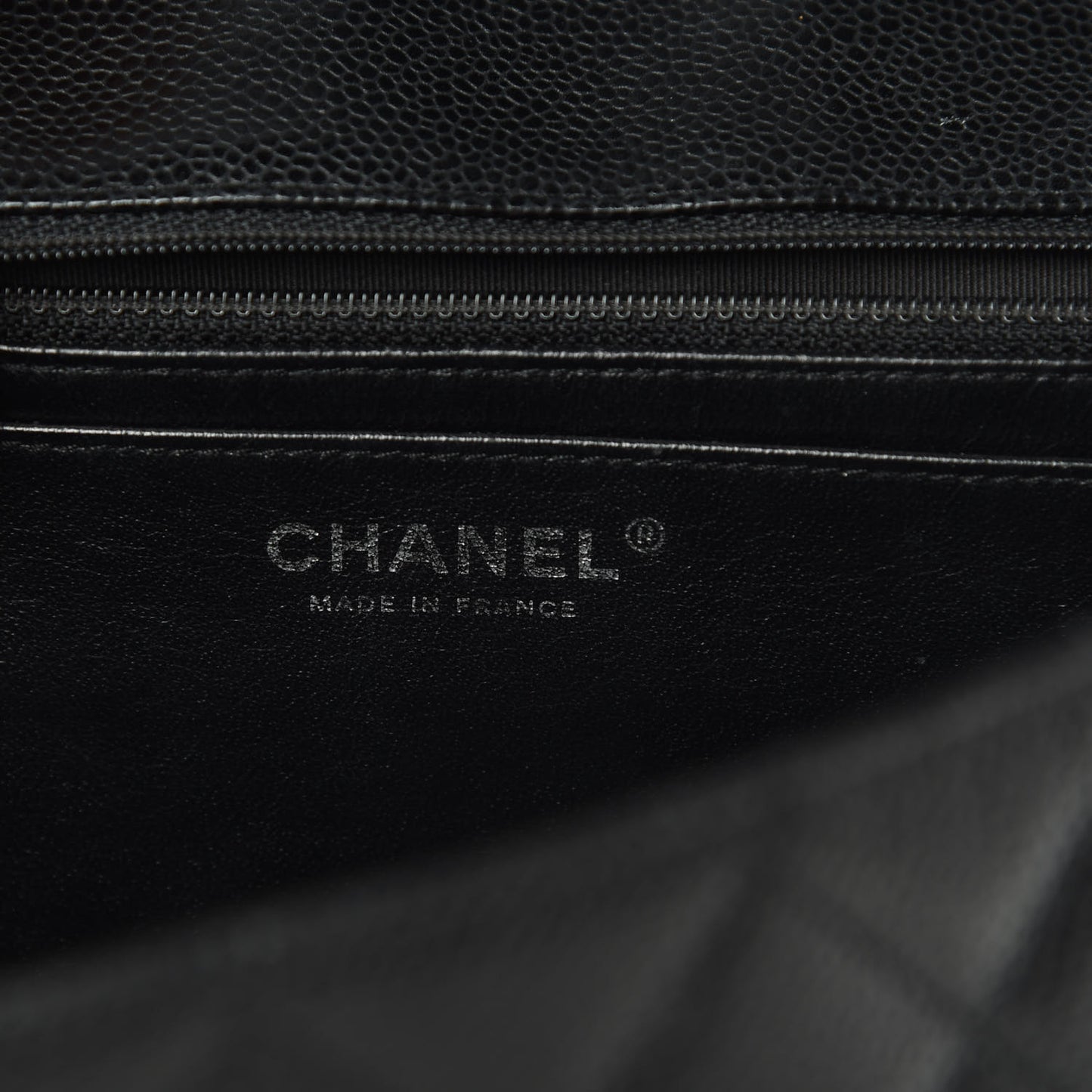 Caviar Quilted Jumbo Single Flap Black