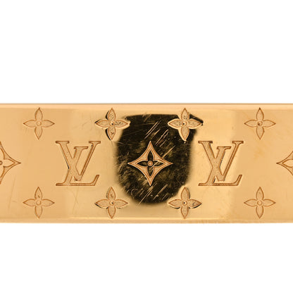Louis Vuitton Brass Monogram Nanogram Cuff S Gold 8 of 8