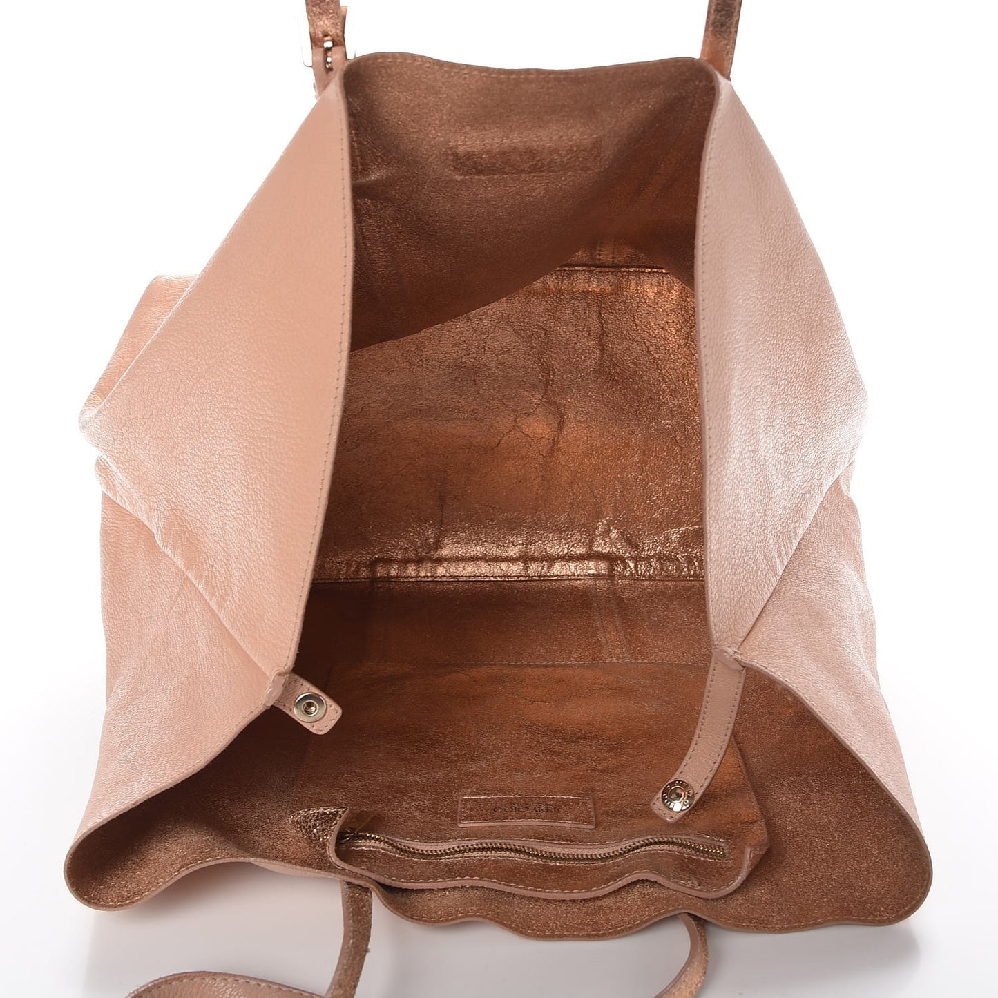 Calfskin Sasha Shopper Tote Light Pink