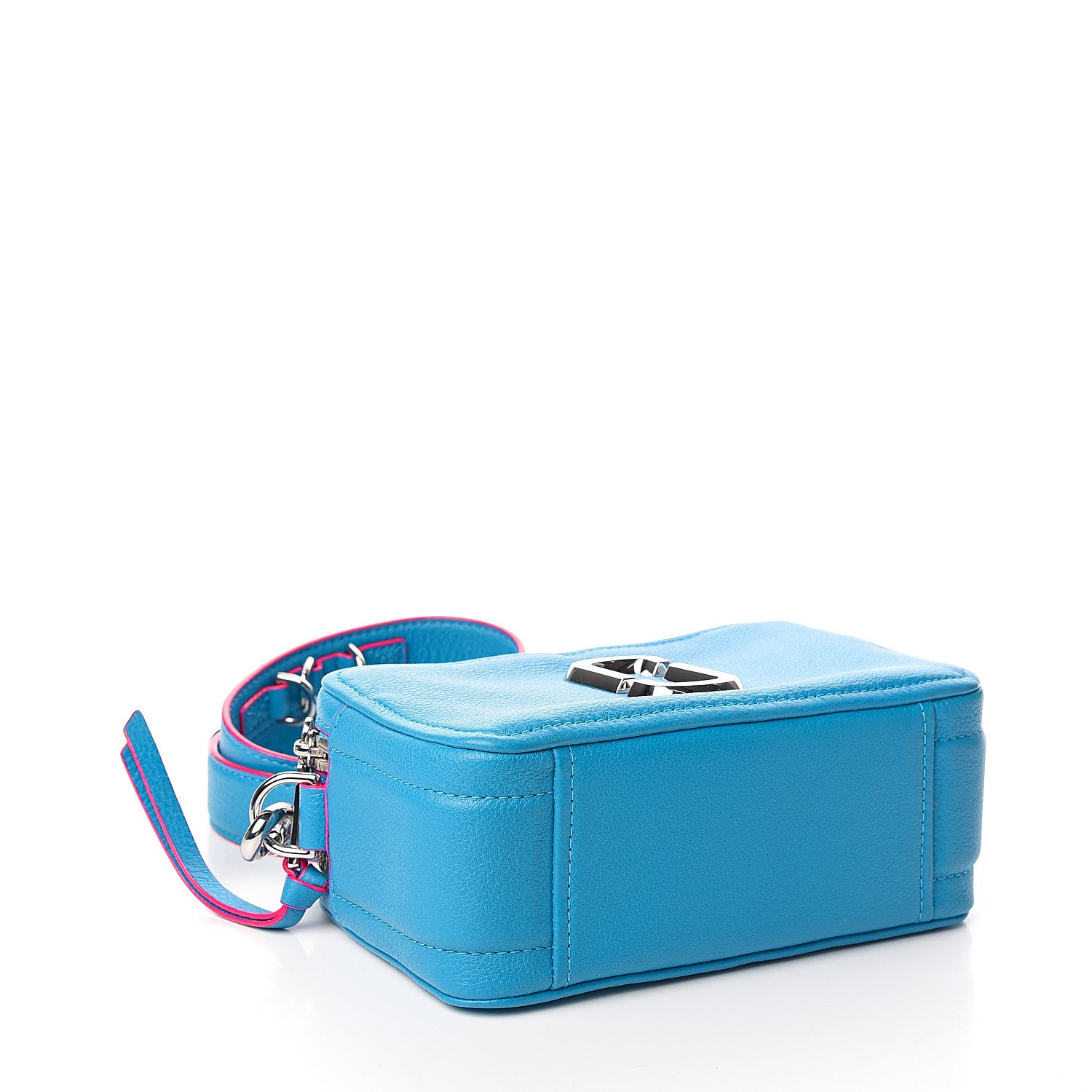 Marc Jacobs Calfskin The Softshot 21 Bright Blue 3 of 10