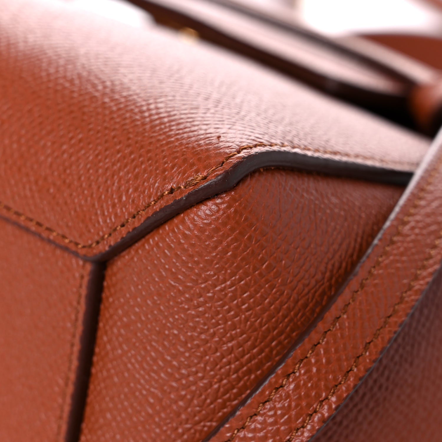 Celine Grained Calfskin Nano Belt Bag Caramel 9 of 12