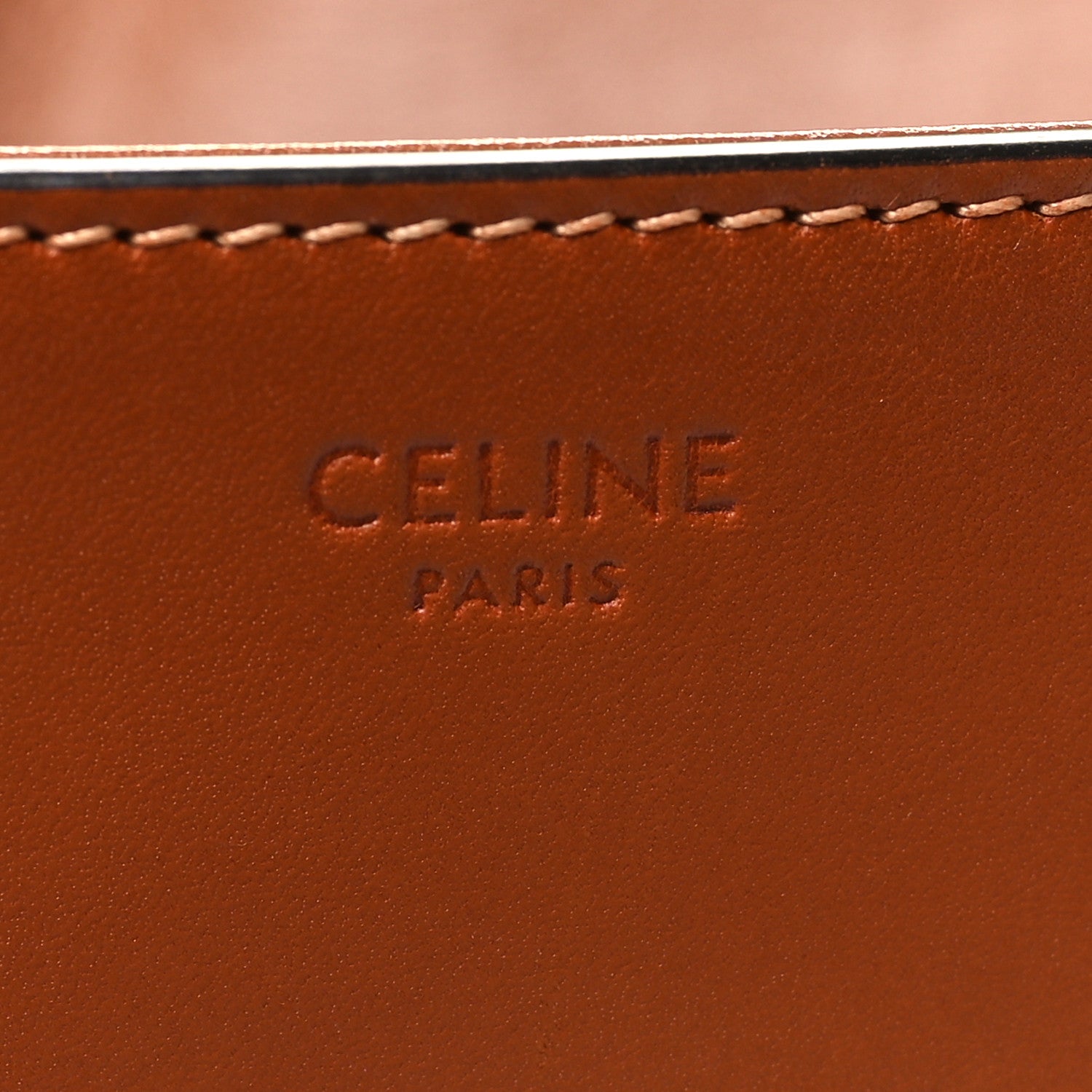 Celine Natural Calfskin Triomphe Shoulder Bag Tan 6 of 12