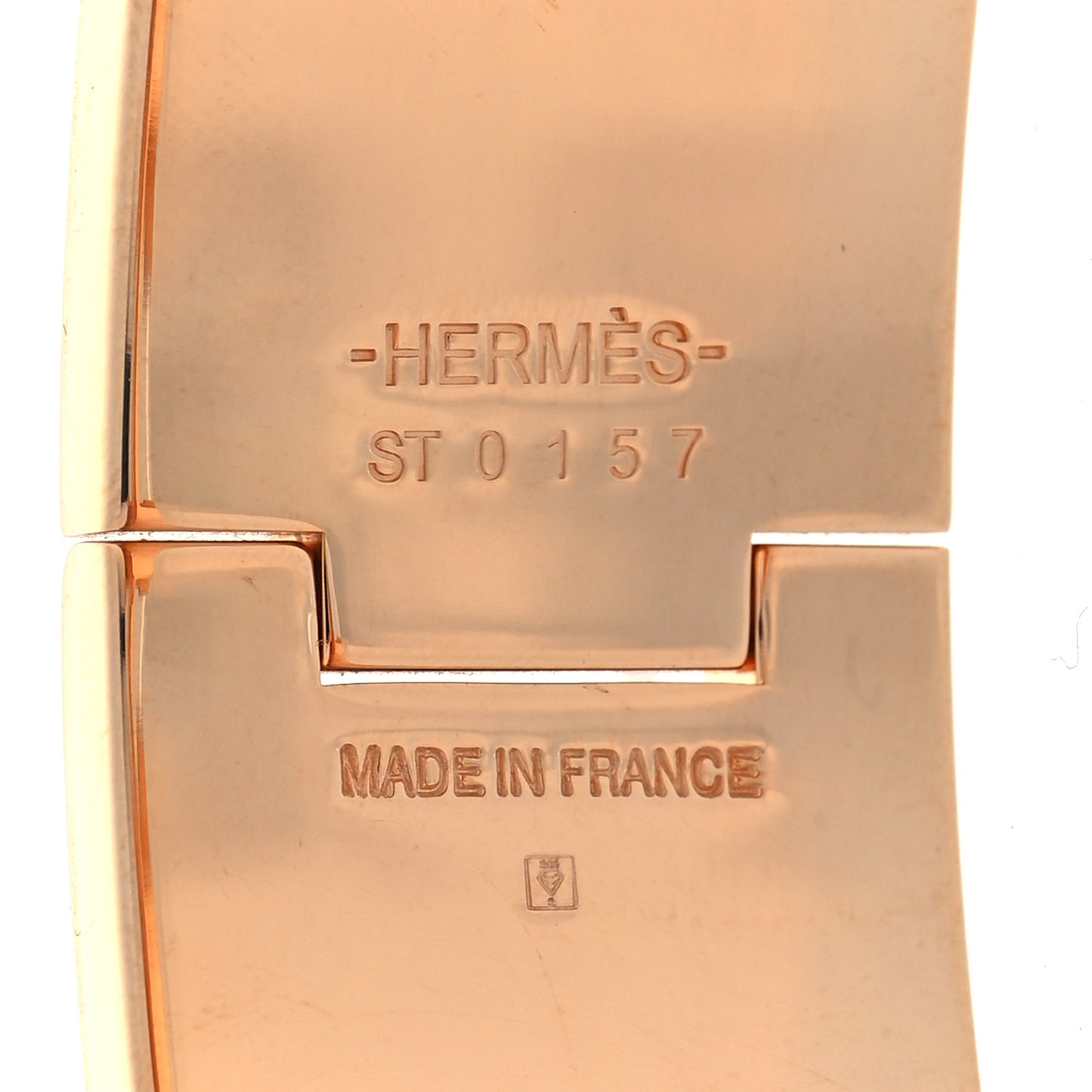 Enamel Wide Clic Clac H Bracelet GM Parme