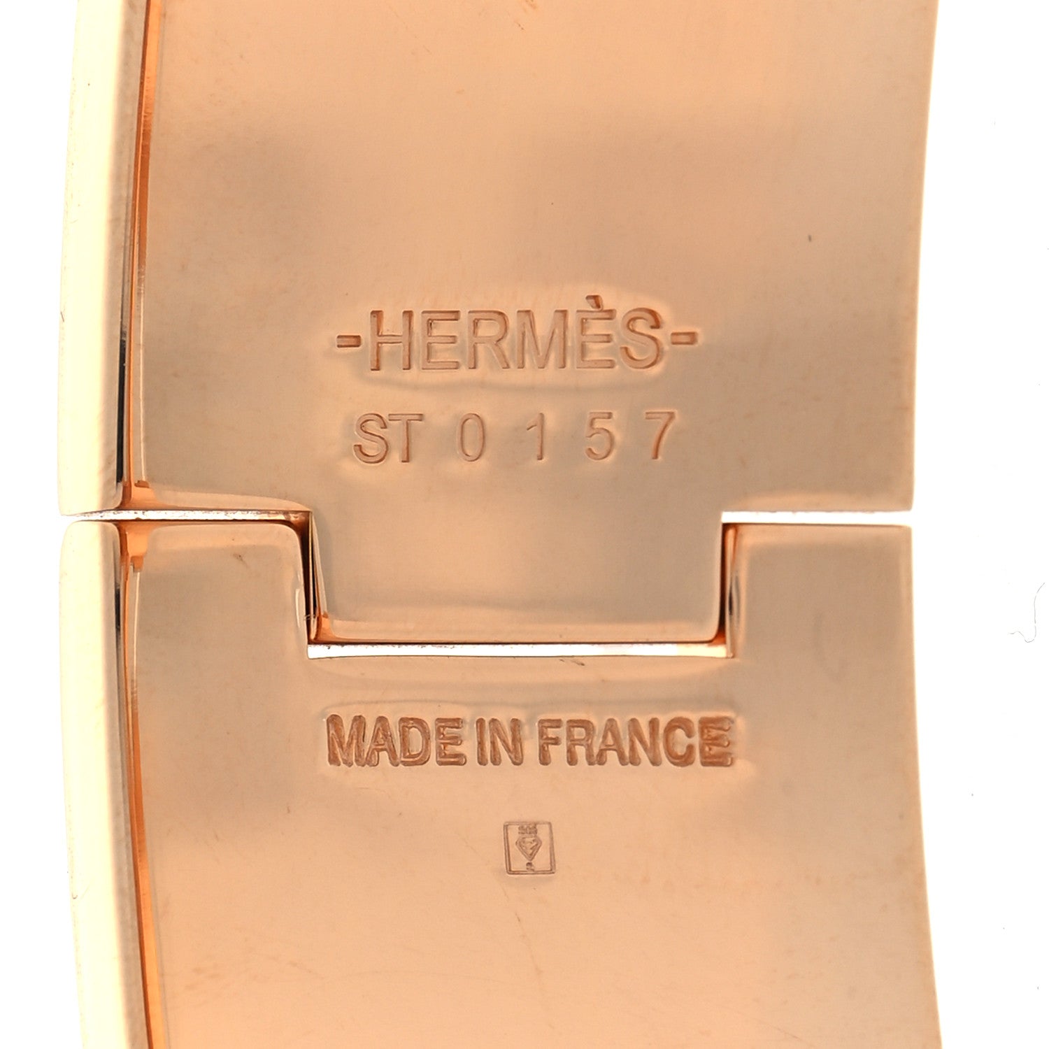 Hermes Enamel Wide Clic Clac H Bracelet GM Parme 5 of 5