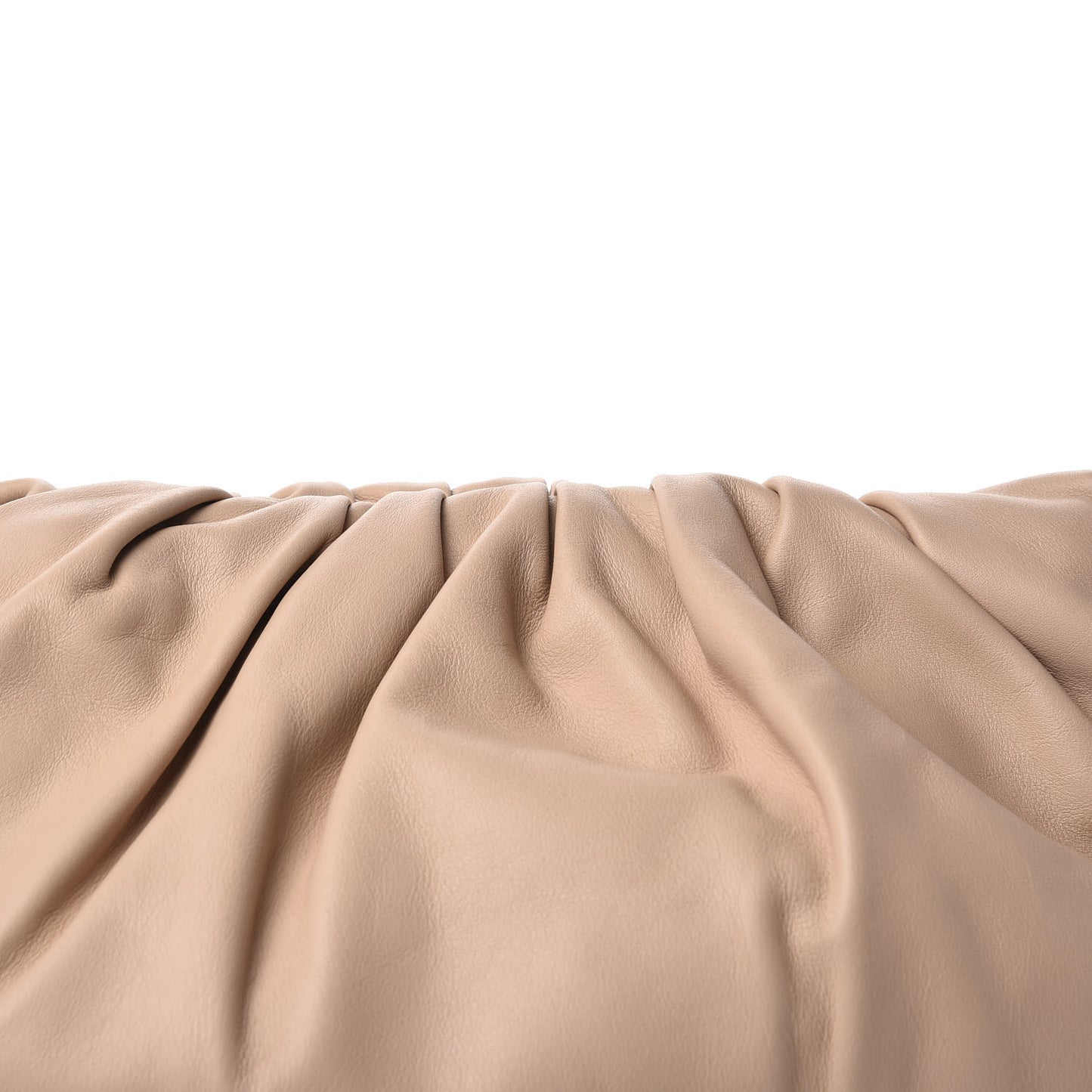 Smooth Butter Calf The Pouch Oversized Clutch Nude