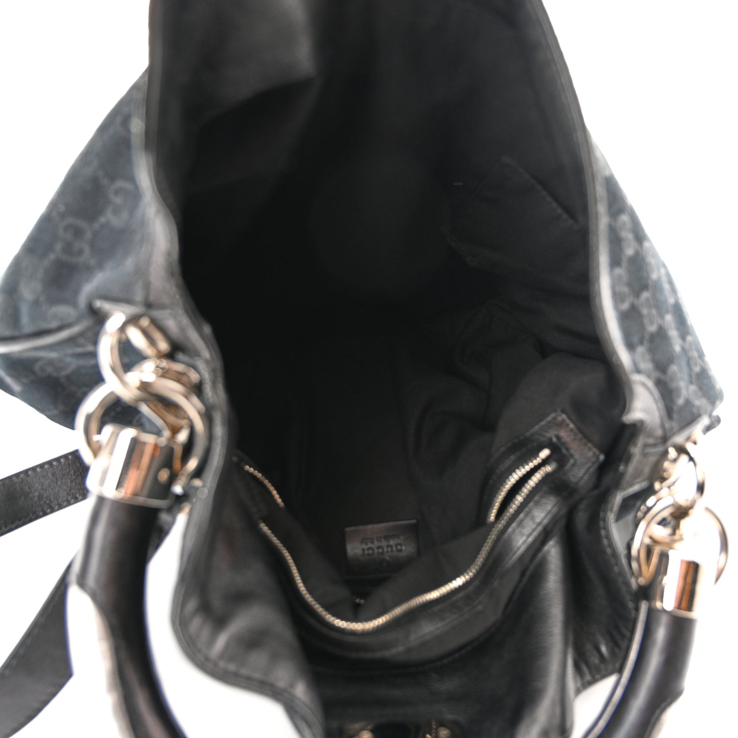 Monogram Medium Indy Top Handle Hobo Black