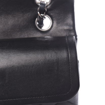 Chanel Lambskin Quilted Medium Double Flap Black 12 of 17