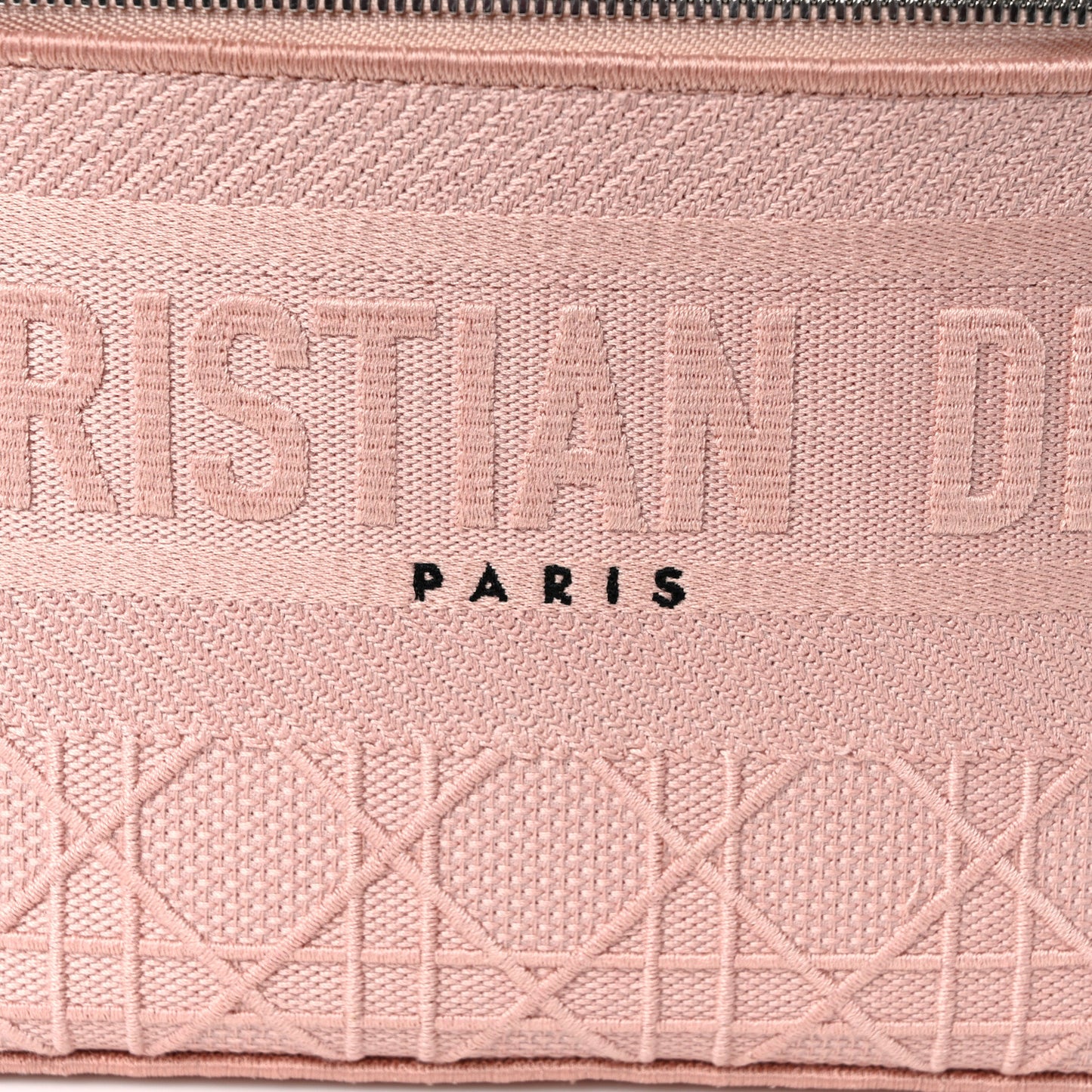 Canvas Embroidered Cannage Diortravel Vanity Case Bois de Rose